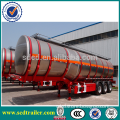 China high quality 3 compartments 42000L three axles Aluminum crude oil tanker trailer for sale